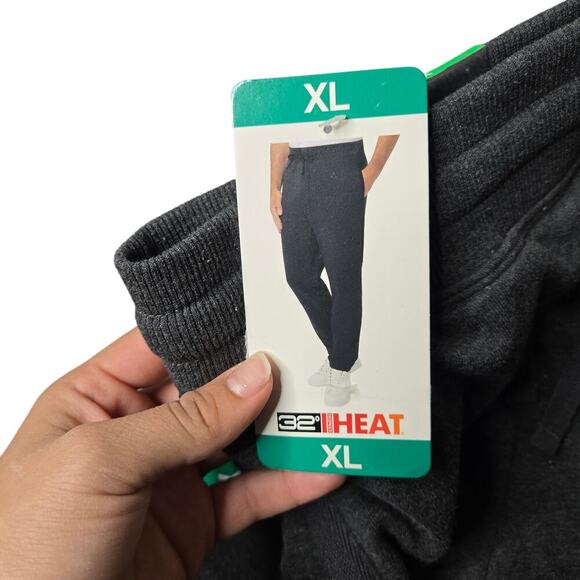 32 Heat Men's Gray Jogger Sweat Pants Size: XL - Picture 2 of 5